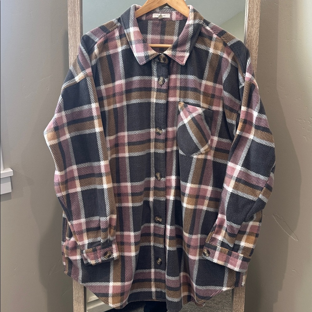 Maurices Multicolor Plaid Shirt